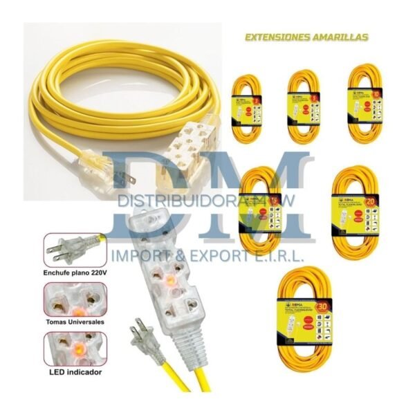 Extensiones 3 mts al 20 mts industriales
