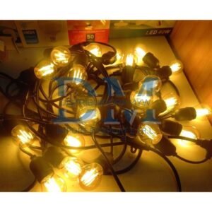 Guirnalda 10 mts con foco nacarados 4 wtts led