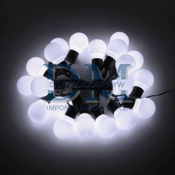 Guirnaldas 10 mts con foco pavonado 3 wtts led