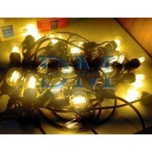 Guirnaldas 10 mts con foco transparente 4 wtts led