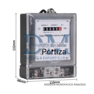 Medidor monofásico Portiza analógico