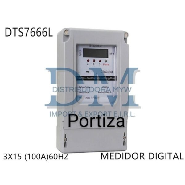 Medidor trifásico digital Portiza