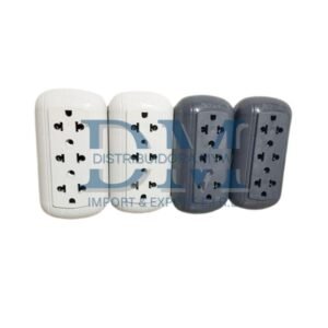 Tomacorrientes visibles triple baquelita 10 amp