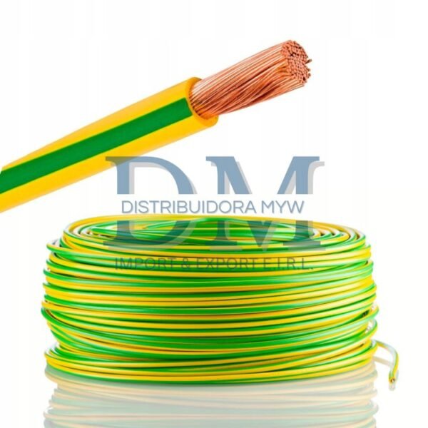 CABLE TIERRA VERDE AMARILLO TODA LAS MEDIDAS # 14