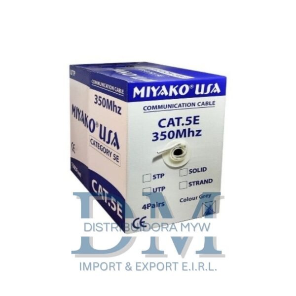 CABLE UTP CAT5E MIYAKO 4 PARES 23 AWG