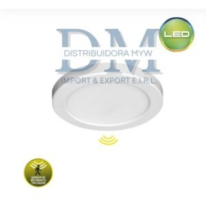Panel Slim 12W 16cm Blanco con sensor tipo radar - Luz Cálida Lightech